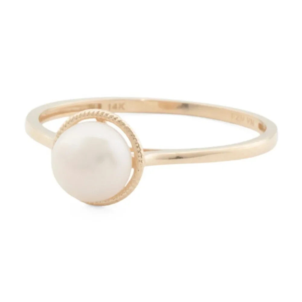 PEARL D'OR 14kt Gold Fancy Pearl Ring - Picture 1 of 3